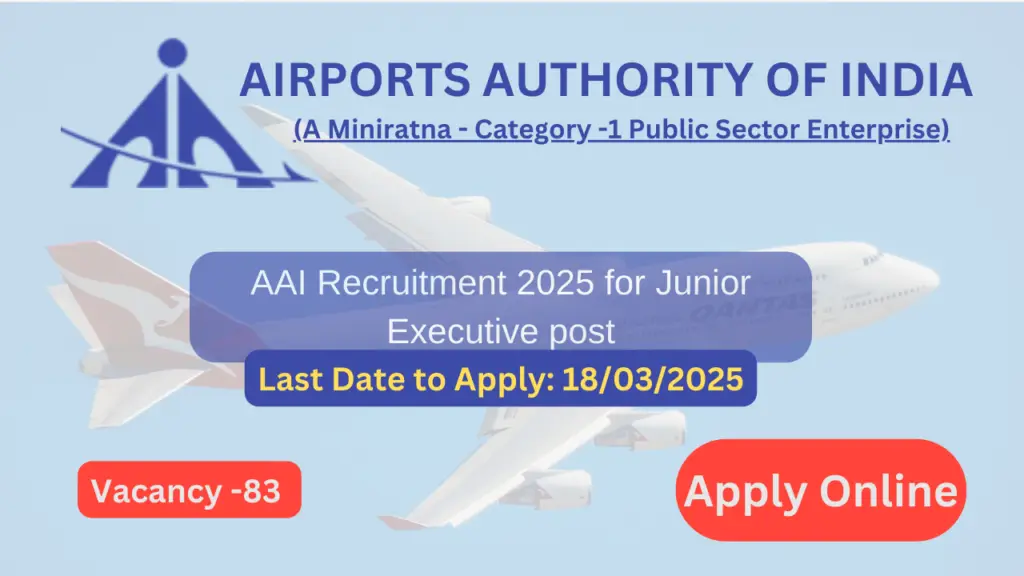 AAI Recruitment 2025 Junior Executive 