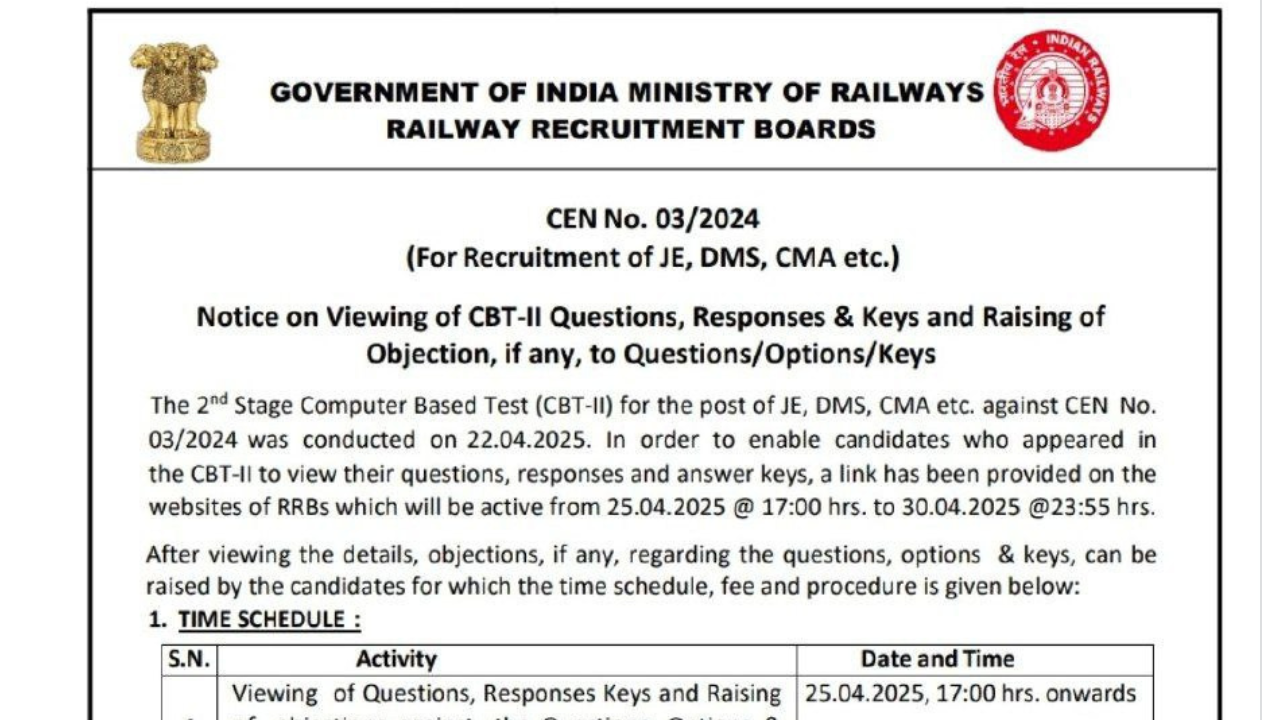 rrb je cbt 2 answer key